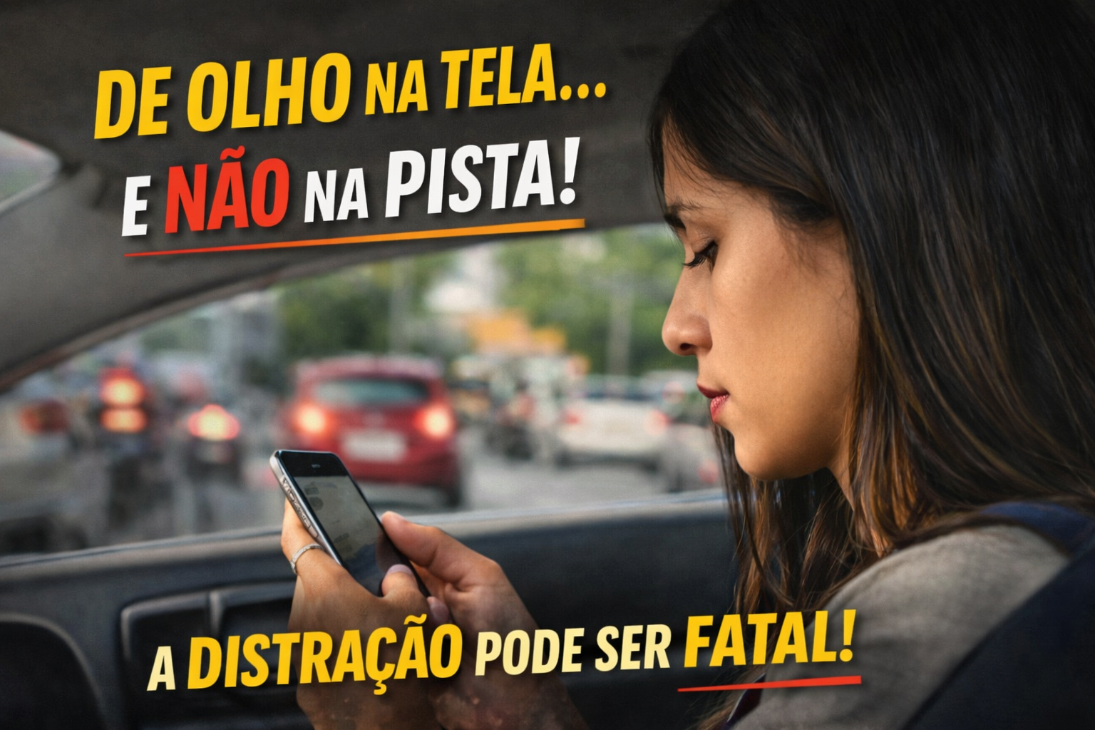 O perigo invisível no trânsito