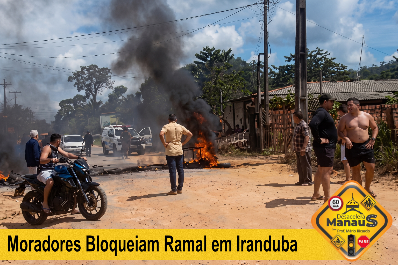 Infraestrutura Rural: Moradores bloqueiam ramal em Iranduba